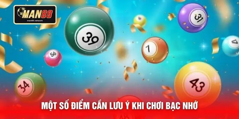 Một số điểm cần lưu ý khi chơi bạc nhớ
